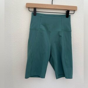 Girlfriend Collective High-Rise Bike Short Teal Green XS